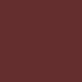 Oxidized reddish-brown color swatch, matte finish, RAL 3009, Moroso glass sample, solid background, uniform tone, consistent hue throughout frame.